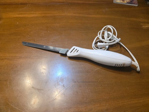 White electric carving - white, knife