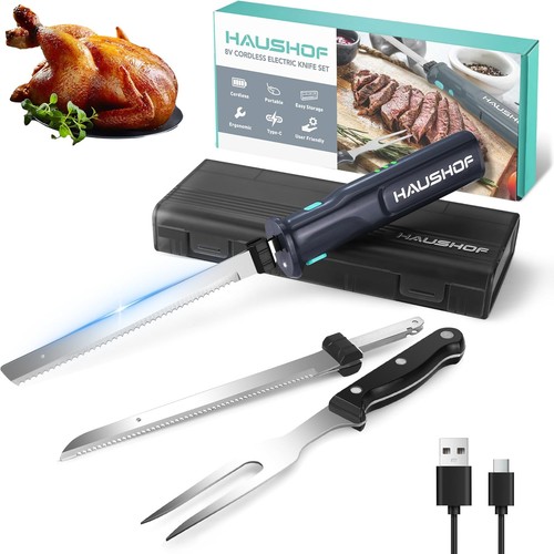 Cordless electric knife set - knife,